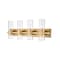 Z-Lite Lawson 4 Light Vanity, Rubbed Brass & Clear 343-4V-RB - alternate 1